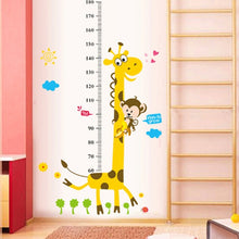 Load image into Gallery viewer, Kids Height Chart Wall Sticker Decor Cartoon Giraffe