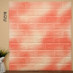 Self-adhesive wallpaper brick pattern 3d wall stickers waterproof