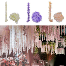Load image into Gallery viewer, 1M Artificial Silk Hydrangea Wisteria Flower String DIY Simulation