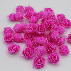 100Pcs/lot Handmade PE Foam Rose Flowers Wedding
