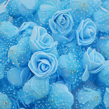 Load image into Gallery viewer, 50Pcs/lot 3.5cm Mini PE Foam Rose Heads Artificial Silk