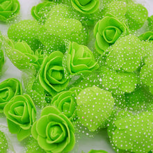 Load image into Gallery viewer, 50Pcs/lot 3.5cm Mini PE Foam Rose Heads Artificial Silk