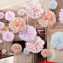 Load image into Gallery viewer, 10Pcs/lot 10cm Artificial Paper Craft Paper Pom Poms