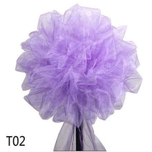 Load image into Gallery viewer, 30cm Polyester Tulle Pom Pom Flowers Ball Party