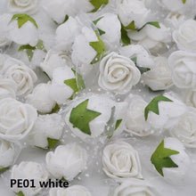 Load image into Gallery viewer, 50/100 pcs 2cm Mini PE Foam Flower Fake Artificial Rose