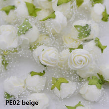 Load image into Gallery viewer, 50/100 pcs 2cm Mini PE Foam Flower Fake Artificial Rose