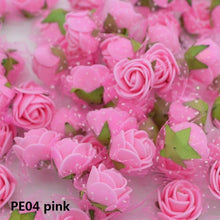 Load image into Gallery viewer, 50/100 pcs 2cm Mini PE Foam Flower Fake Artificial Rose