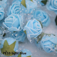 Load image into Gallery viewer, 50/100 pcs 2cm Mini PE Foam Flower Fake Artificial Rose