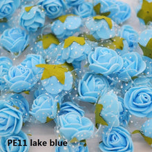 Load image into Gallery viewer, 50/100 pcs 2cm Mini PE Foam Flower Fake Artificial Rose