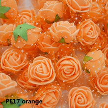 Load image into Gallery viewer, 50/100 pcs 2cm Mini PE Foam Flower Fake Artificial Rose