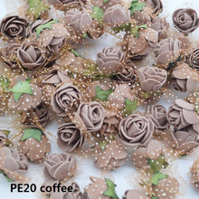 Load image into Gallery viewer, 50/100 pcs 2cm Mini PE Foam Flower Fake Artificial Rose