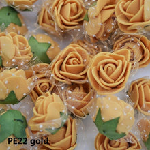 Load image into Gallery viewer, 50/100 pcs 2cm Mini PE Foam Flower Fake Artificial Rose