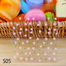 Load image into Gallery viewer, 50/100p 10x10cm Love Cute Plastic Transparent Cellophane