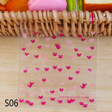 Load image into Gallery viewer, 50/100p 10x10cm Love Cute Plastic Transparent Cellophane
