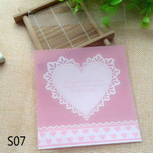 Load image into Gallery viewer, 50/100p 10x10cm Love Cute Plastic Transparent Cellophane
