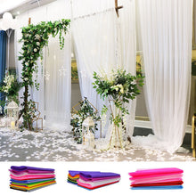Load image into Gallery viewer, 48/72cm 10 meters Sheer Crystal Organza Tulle Roll Fabric for Wedding