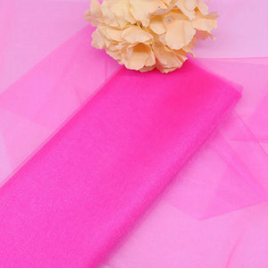 48/72cm 10 meters Sheer Crystal Organza Tulle Roll Fabric for Wedding
