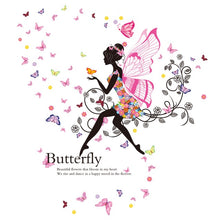 Load image into Gallery viewer, [SHIJUEHEZI] Fairy Girl Wall Stickers DIY Butterflies
