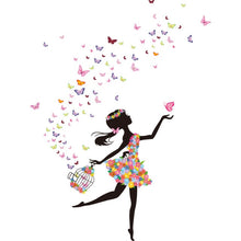 Load image into Gallery viewer, [SHIJUEHEZI] Fairy Girl Wall Stickers DIY Butterflies