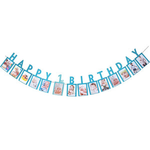 1 Set Happy Birthday Photo Banner DIY