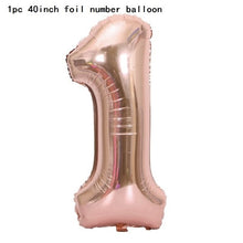 Load image into Gallery viewer, 40inch Number 1 Balloon Baby Boy Girl