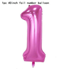 Load image into Gallery viewer, 40inch Number 1 Balloon Baby Boy Girl
