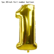 Load image into Gallery viewer, 40inch Number 1 Balloon Baby Boy Girl