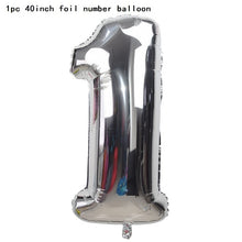 Load image into Gallery viewer, 40inch Number 1 Balloon Baby Boy Girl