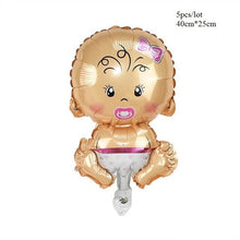 Load image into Gallery viewer, 5pc/lot Baby Boy Girl Balloon Blue Pink