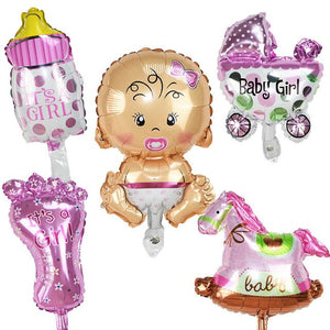 5pc/lot Baby Boy Girl Balloon Blue Pink