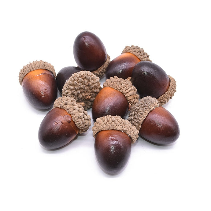 20pcs 3cm Artificial Mini Acorn Oak Nuts