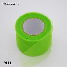 Load image into Gallery viewer, 25 Yards 2 Inches 50 Colors Shiny Crystal Tulle Roll