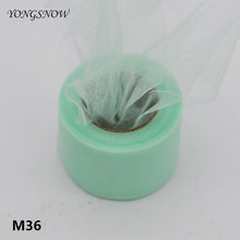 Load image into Gallery viewer, 25 Yards 2 Inches 50 Colors Shiny Crystal Tulle Roll