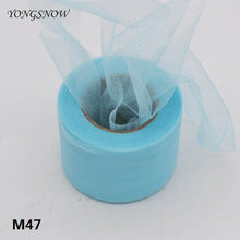 Load image into Gallery viewer, 25 Yards 2 Inches 50 Colors Shiny Crystal Tulle Roll