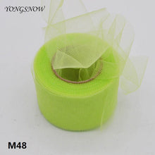 Load image into Gallery viewer, 25 Yards 2 Inches 50 Colors Shiny Crystal Tulle Roll