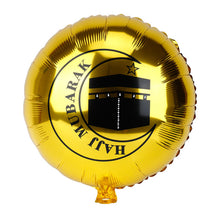 Load image into Gallery viewer, 1/3pcs 18inch Gold Eid Mubarak Foil Balloon for Hajj Mubarak