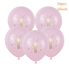 Load image into Gallery viewer, HAPPY BIRTHDAY Banner Pink Gold Paper Garland Stars