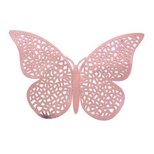 Load image into Gallery viewer, 12pcs/set 3D Hollow Butterfly DIY Wall Stickers Shining