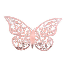 Load image into Gallery viewer, 12pcs/set 3D Hollow Butterfly DIY Wall Stickers Shining
