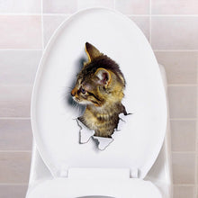 Load image into Gallery viewer, 1pc 9 Styles 3D Cat Pattern Wall Sticker View Vivid Kitten Home