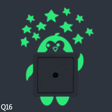 Load image into Gallery viewer, Cute Cartoon Kitten Cat Switch Sticker Fluorescent Luminous