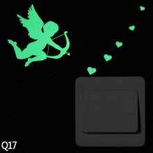 Load image into Gallery viewer, Cute Cartoon Kitten Cat Switch Sticker Fluorescent Luminous