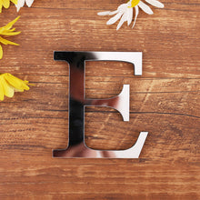 Load image into Gallery viewer, 1pc English Letters Alphabet Wall Stickers Acrylic Mirror