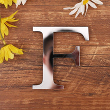 Load image into Gallery viewer, 1pc English Letters Alphabet Wall Stickers Acrylic Mirror