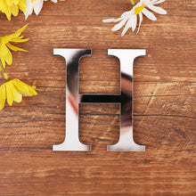 Load image into Gallery viewer, 1pc English Letters Alphabet Wall Stickers Acrylic Mirror