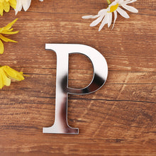 Load image into Gallery viewer, 1pc English Letters Alphabet Wall Stickers Acrylic Mirror
