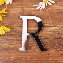 Load image into Gallery viewer, 1pc English Letters Alphabet Wall Stickers Acrylic Mirror