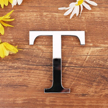 Load image into Gallery viewer, 1pc English Letters Alphabet Wall Stickers Acrylic Mirror