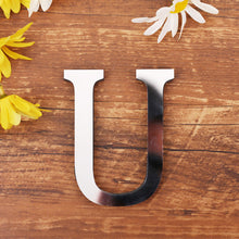 Load image into Gallery viewer, 1pc English Letters Alphabet Wall Stickers Acrylic Mirror