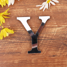 Load image into Gallery viewer, 1pc English Letters Alphabet Wall Stickers Acrylic Mirror